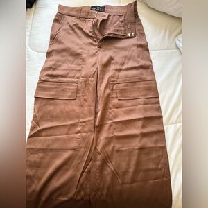 Abercrombie & Fitch Satin Cargo Pants